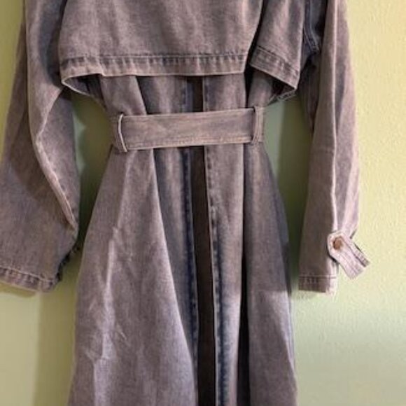 Belle & Bloom Denim Trench Coat - Picture 2 of 8